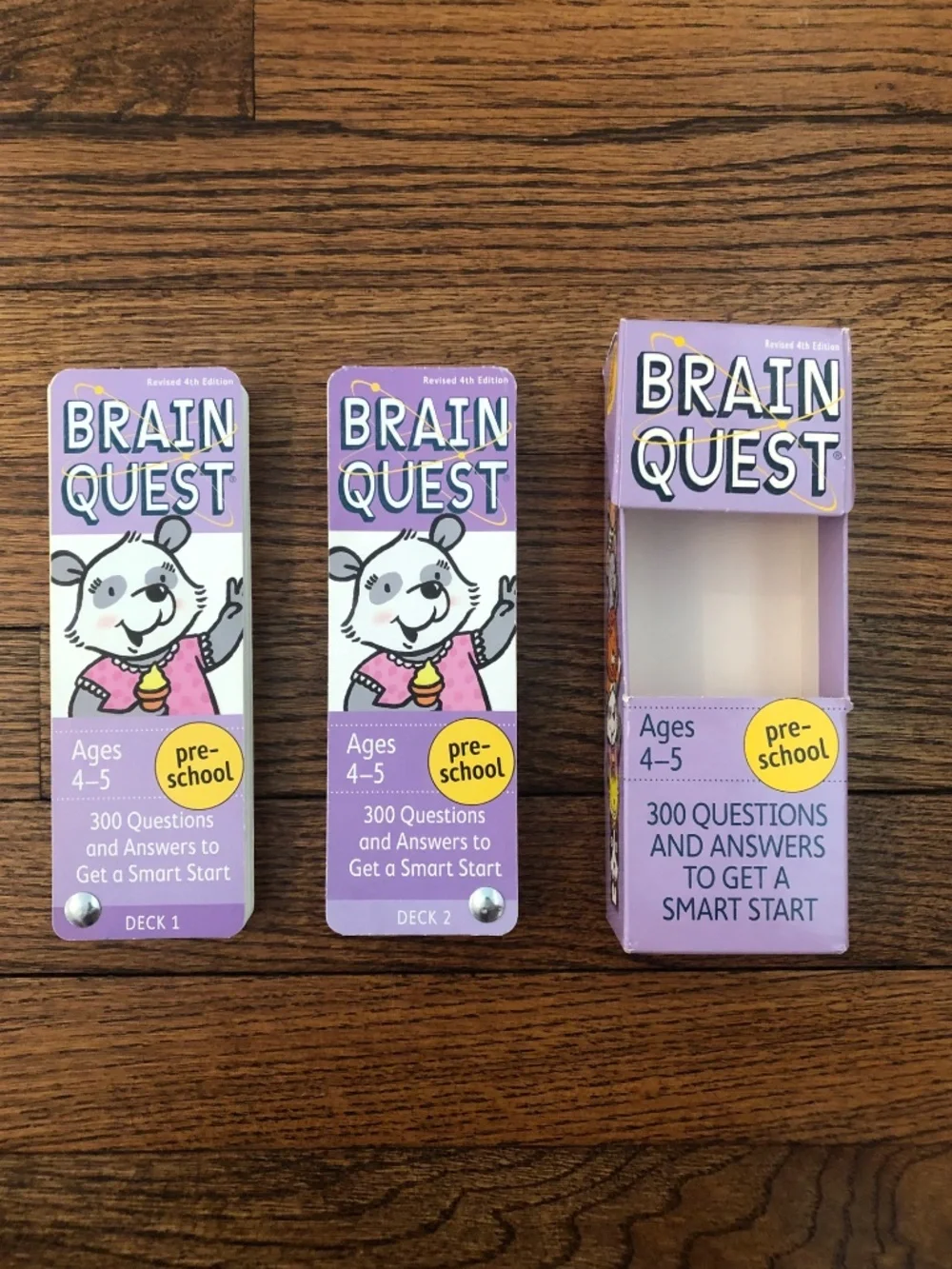 Brain Quest Question & Answer Cards,Preschool(Ages 4-5) & Kindergarten(Ages 5-6)